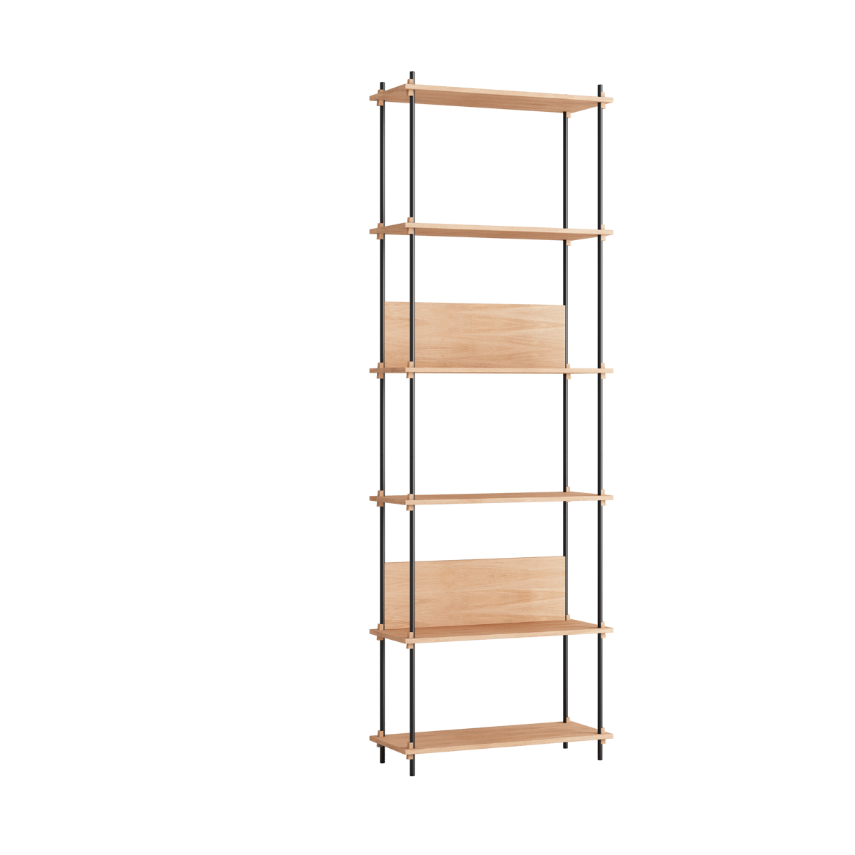 MOEBE Moebe shelving system s.255.1.A Tammi-musta