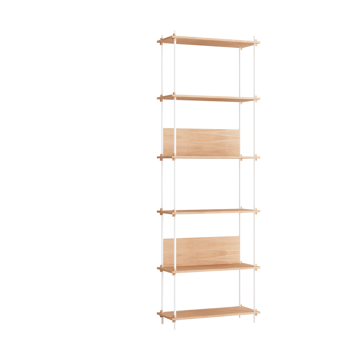 MOEBE Moebe shelving system s.255.1.A Tammi-valkoinen