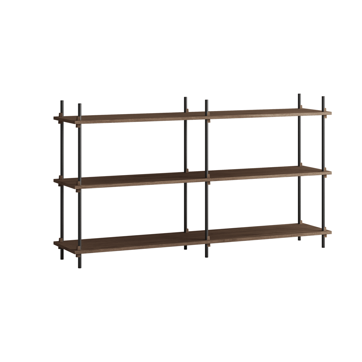 MOEBE Moebe shelving system s.85.2.B Poltettu tammi-musta