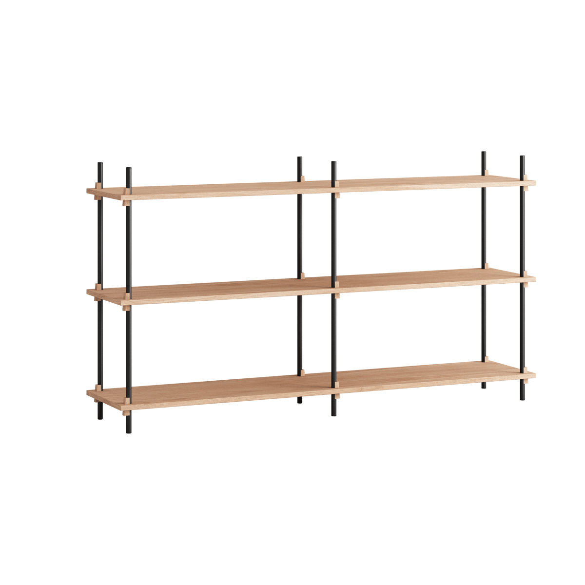 MOEBE Moebe shelving system s.85.2.B Tammi-musta