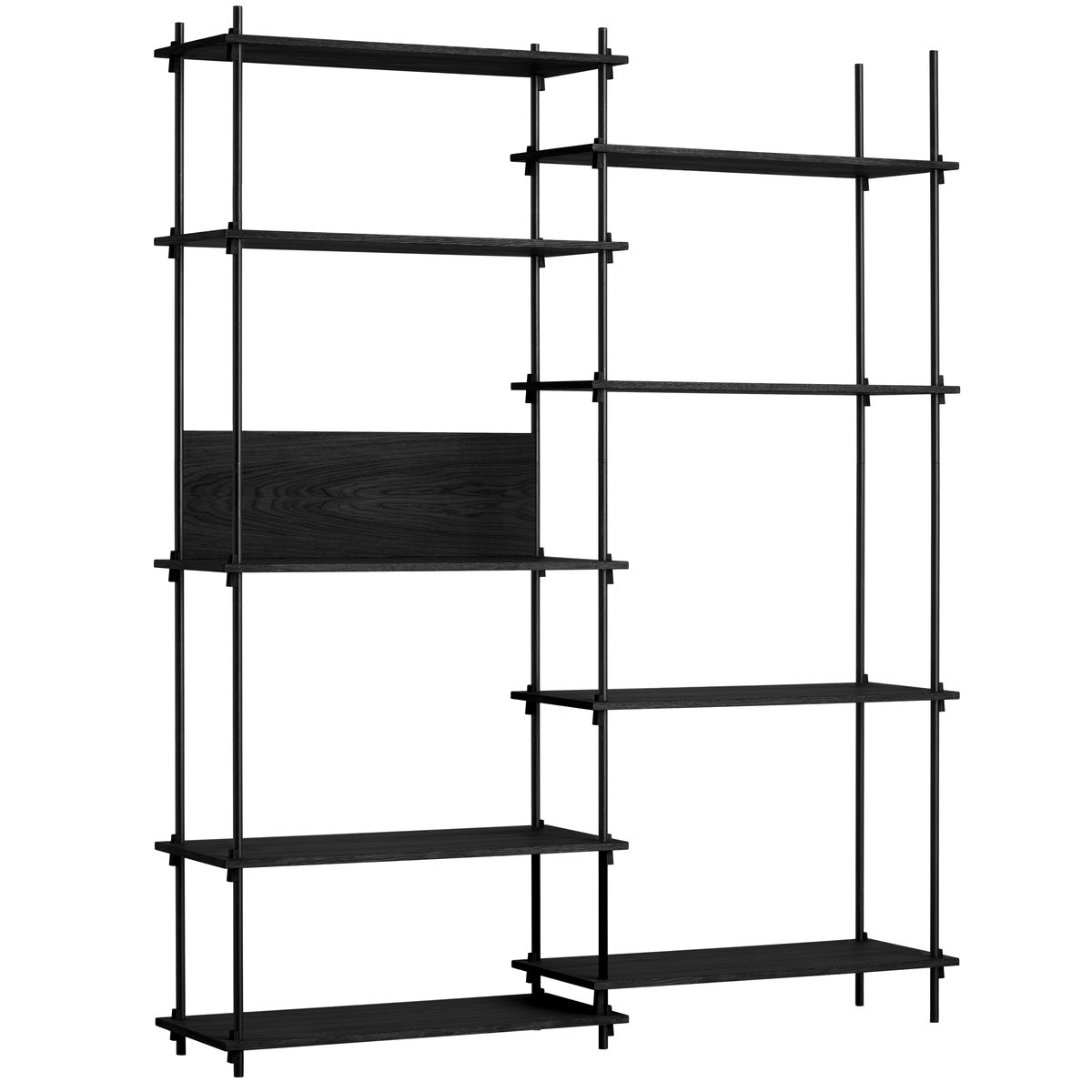 MOEBE Moebe shelving system tall double Black