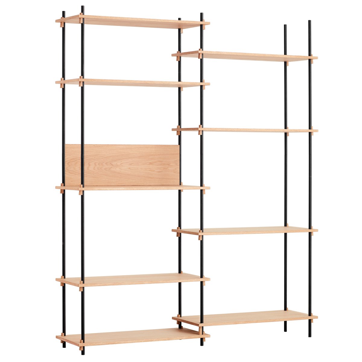 MOEBE Moebe shelving system tall double Oak