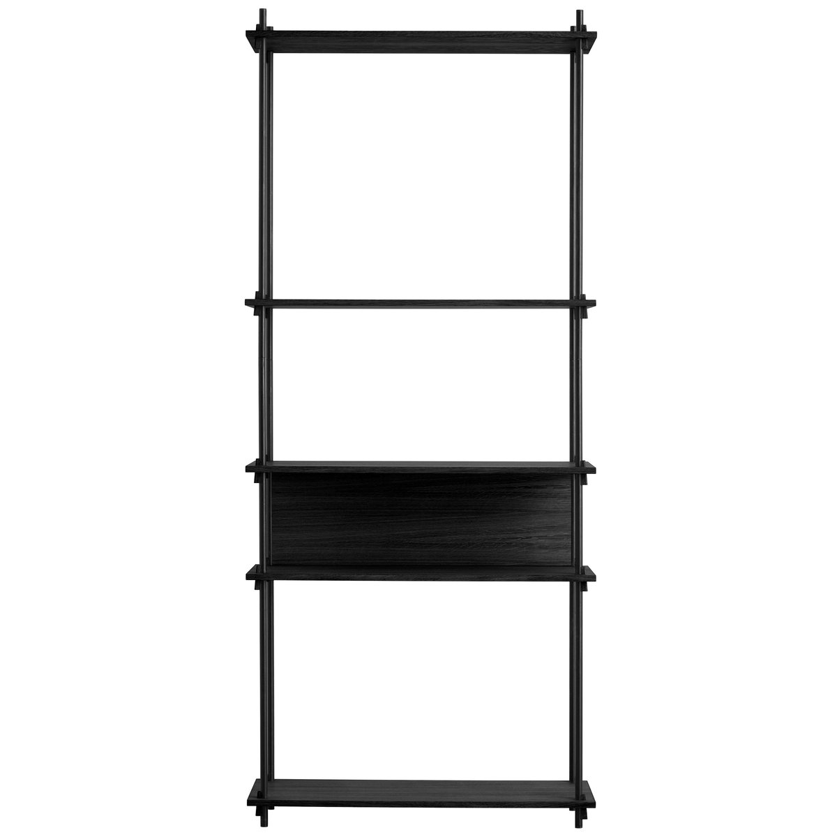 MOEBE Moebe shelving system tall single Black