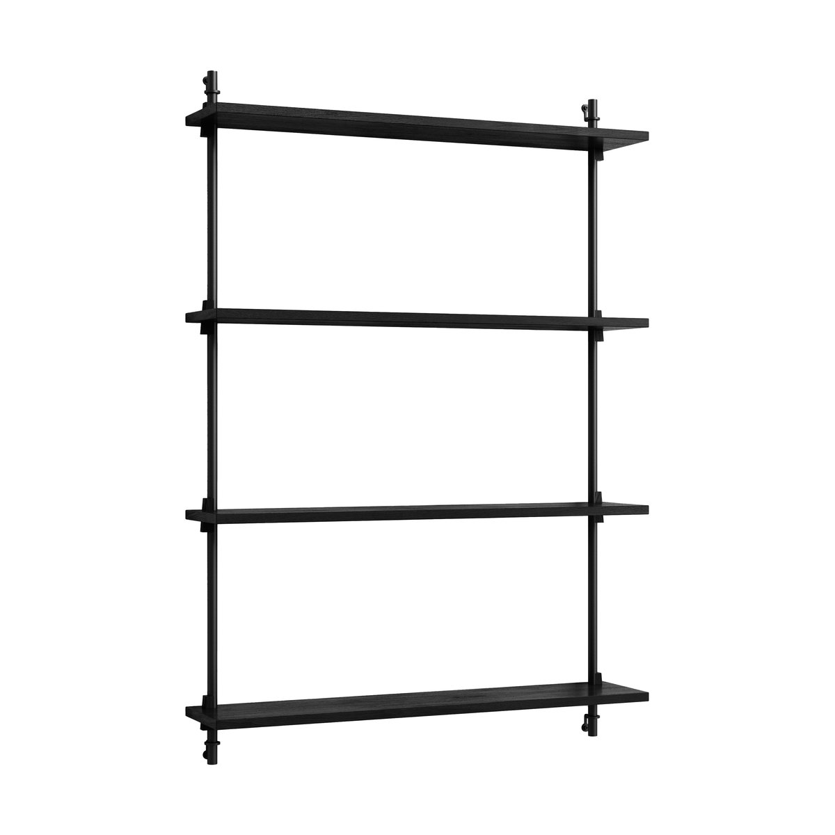 MOEBE Moebe wall shelving ws.115.1 Musta