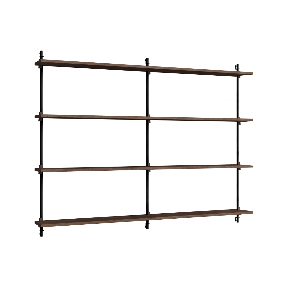 MOEBE Moebe wall shelving ws.115.2.B Poltettu tammi-musta