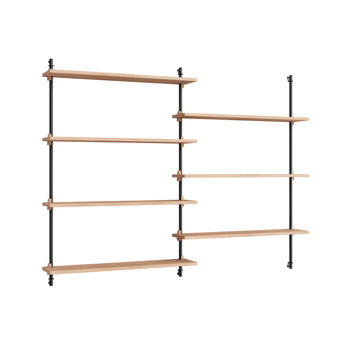 MOEBE Moebe wall shelving ws.115.2.B Tammi-musta