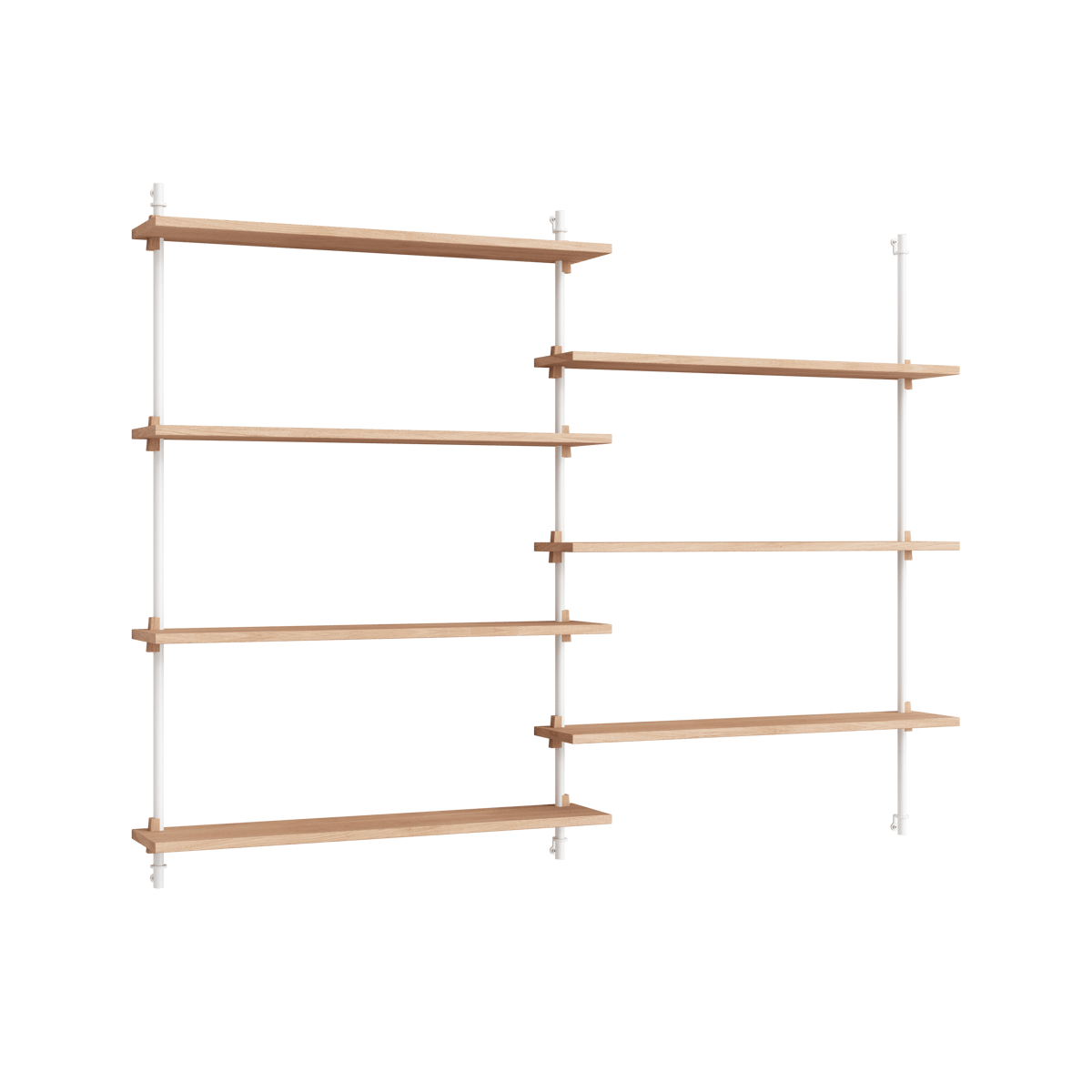 MOEBE Moebe wall shelving ws.115.2.B Tammi-valkoinen