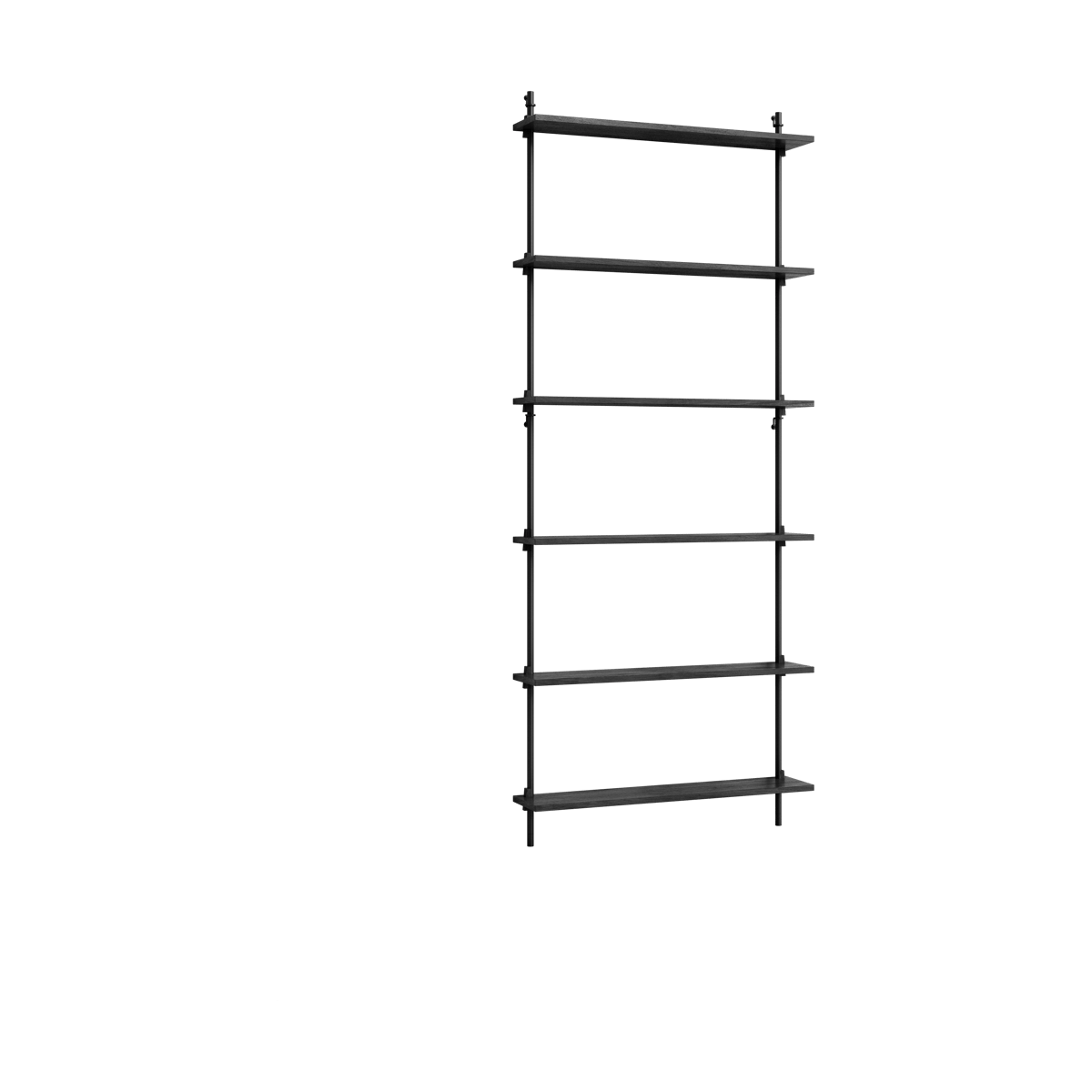 MOEBE Moebe wall shelving ws.200.1 Musta