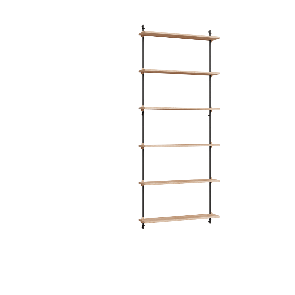 MOEBE Moebe wall shelving ws.200.1 Tammi-musta