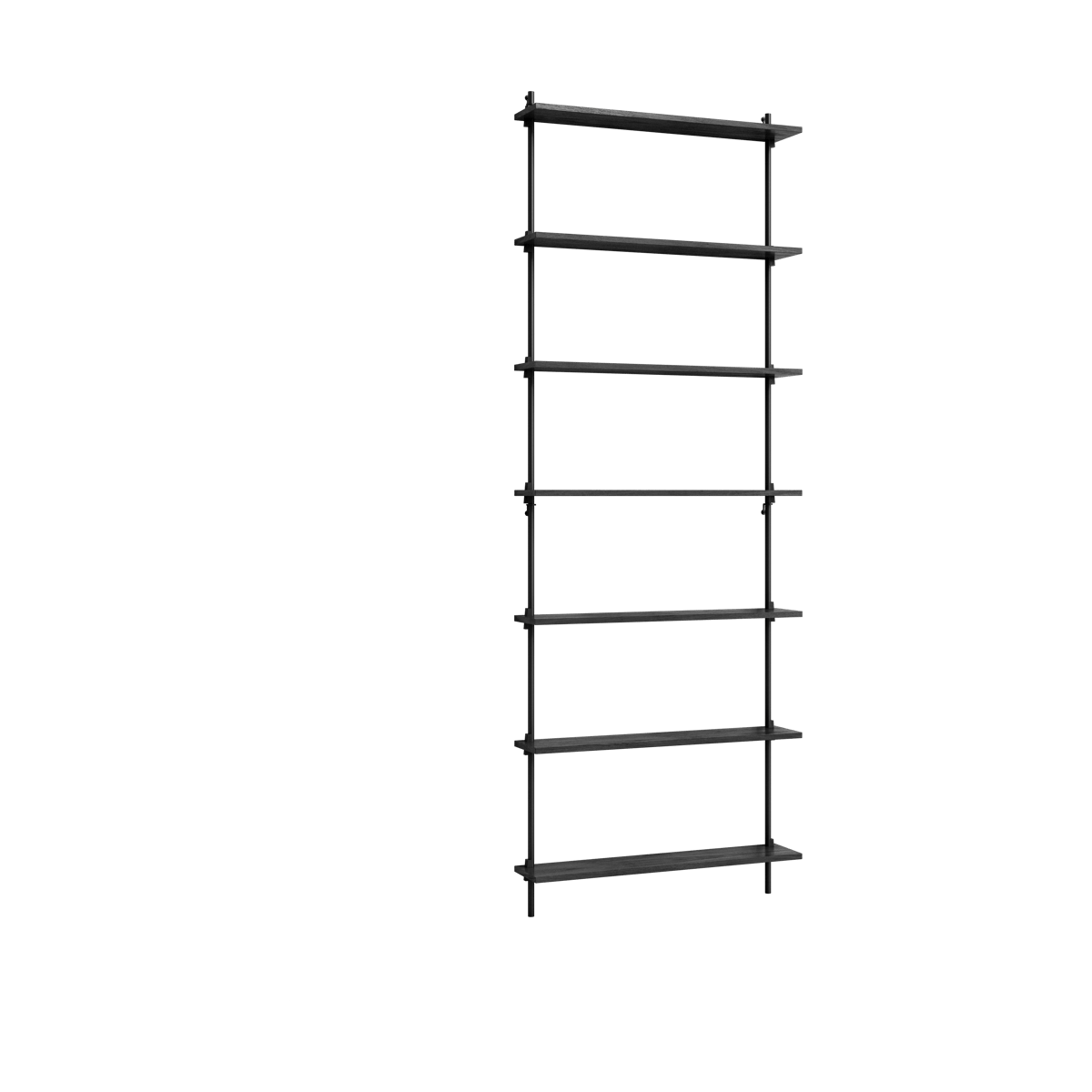 MOEBE Moebe wall shelving ws.230.1 Musta