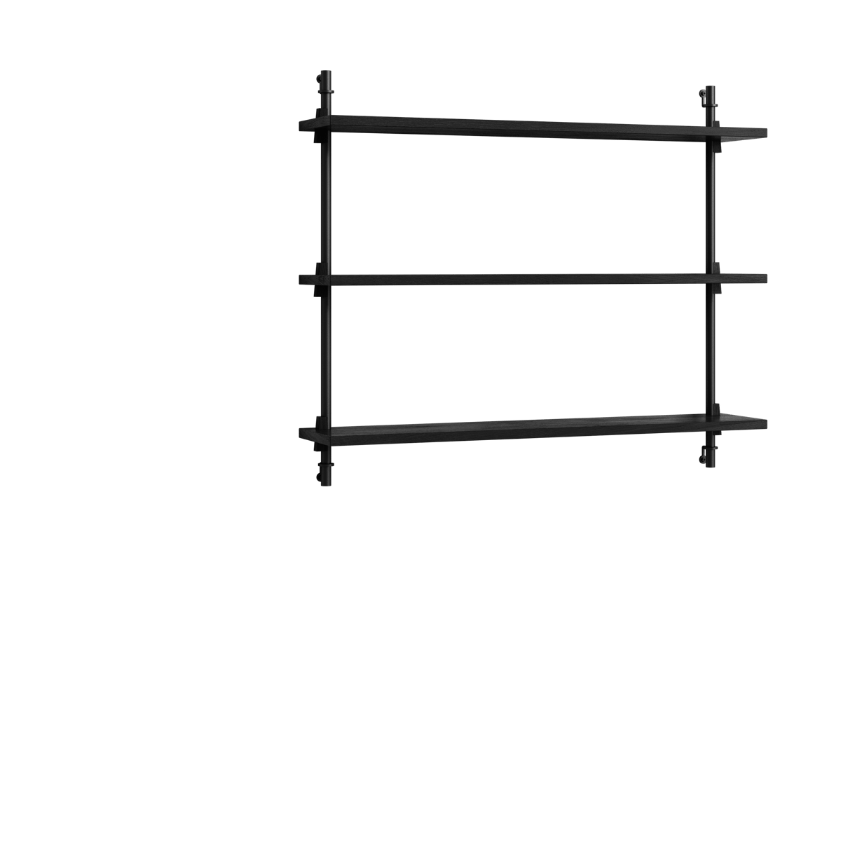 MOEBE Moebe wall shelving ws.65.1 Musta