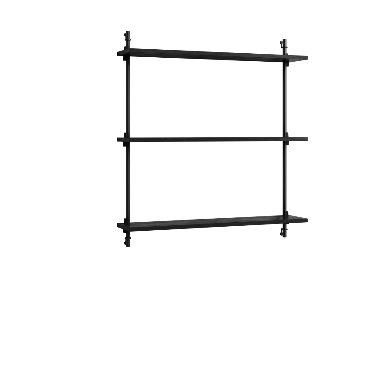 MOEBE Moebe wall shelving ws.85.1 Musta