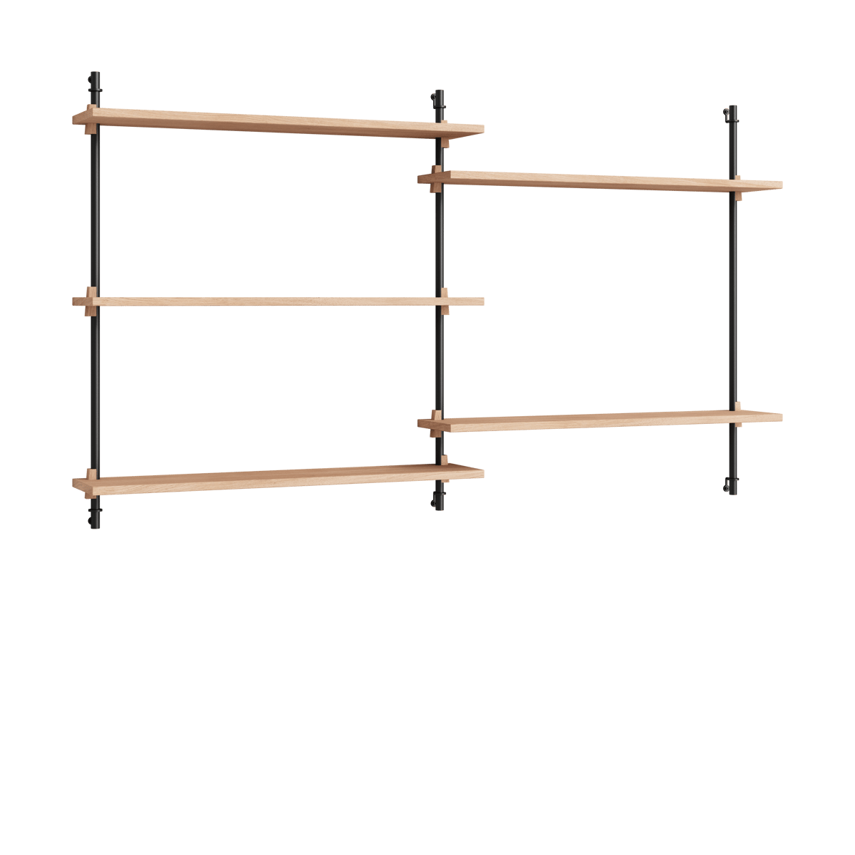 MOEBE Moebe wall shelving ws.85.2.B Tammi-musta