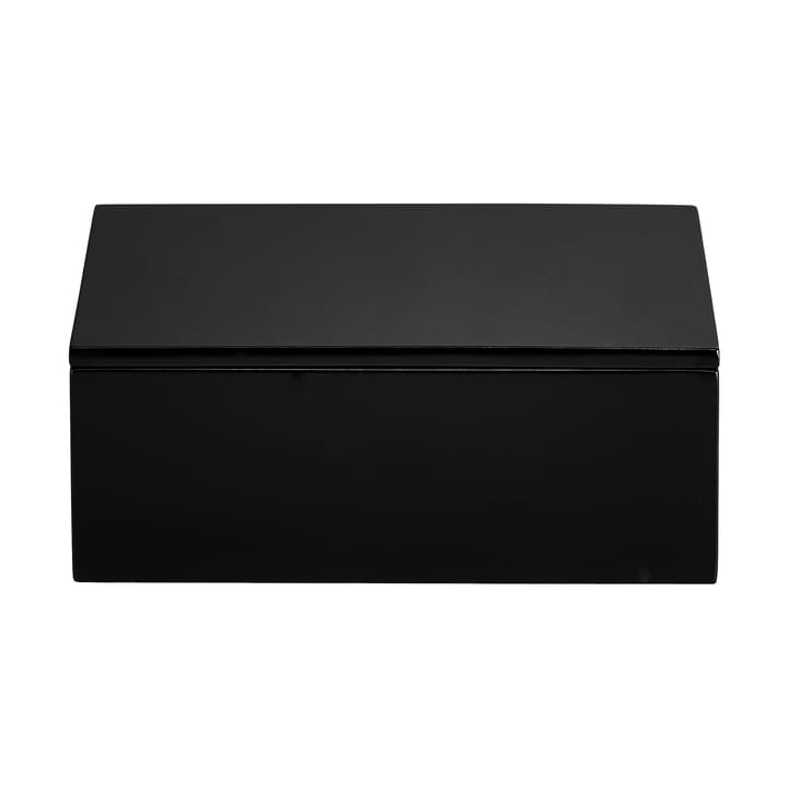 Lux lakkattu säilytyslaatikko 19x19x7 cm - Black - Mojoo