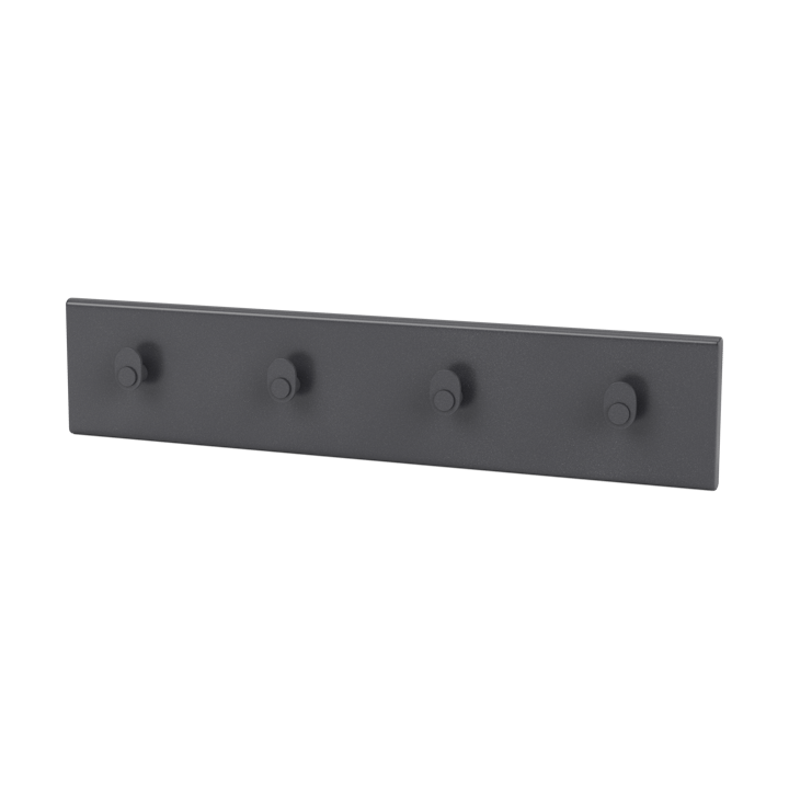 Montana Coat Racks vaaterekki 4 koukkua - Coal - Montana