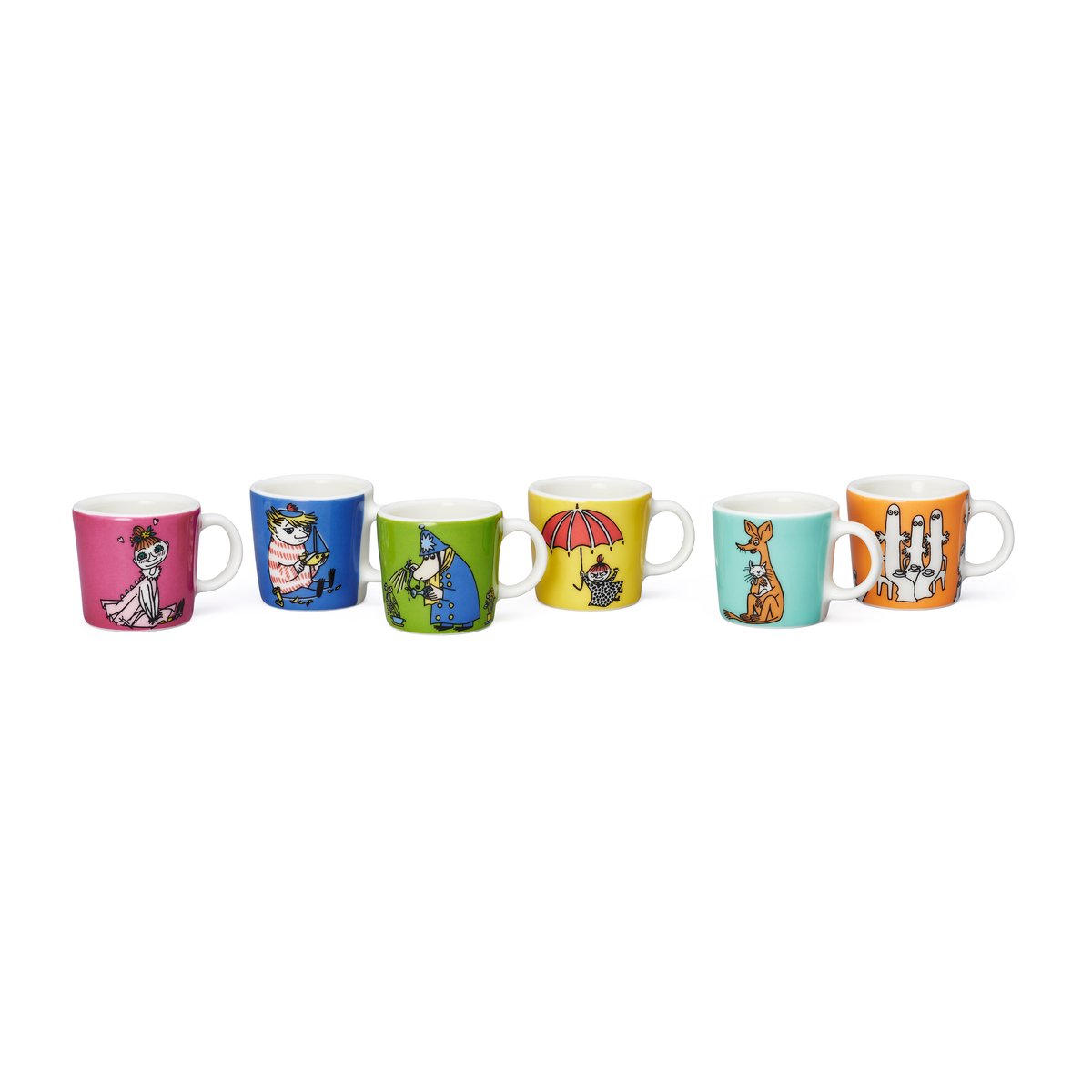 Moomin Arabia Mumin minimukia 6-pack Kolmas classic Multi