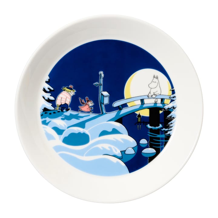 Muumi lautaset Toimisto & Talviyö, Ø19 cm Moomin Arabia