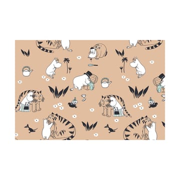 Muumi pussilakanasetti 150 x 210 cm - Muumiperhe beige - Moomin Arabia