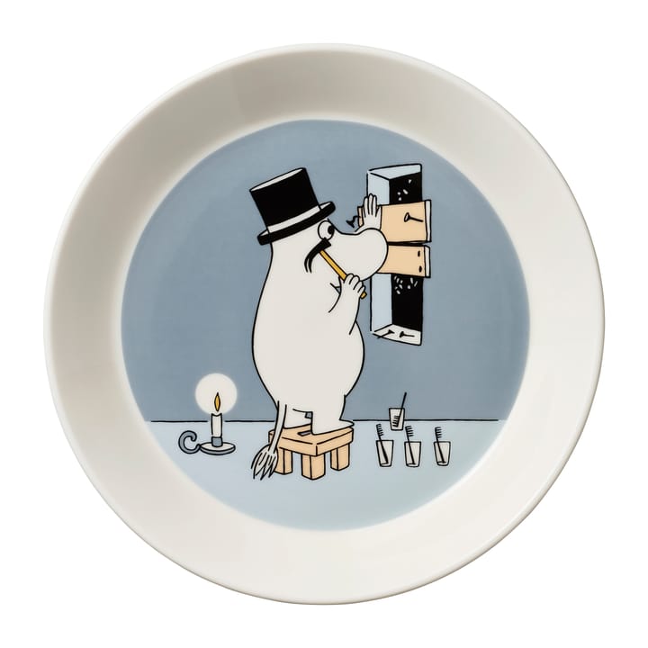 Muumilautanen �Ø19 cm Muumipappa - Harmaa - Moomin Arabia