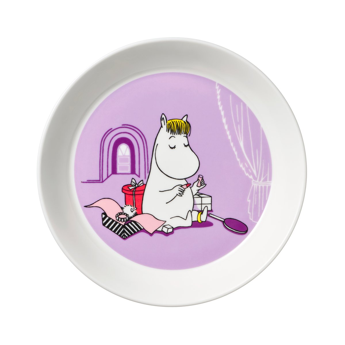 Moomin Arabia Niiskuneiti-muumilautanen purppura purppura