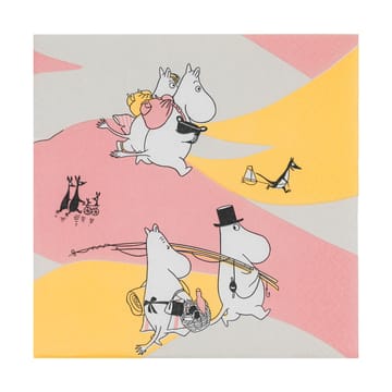 Perhehetki paperinenäliina 33x33 cm 20-pack. - Monivärinen - Moomin Arabia