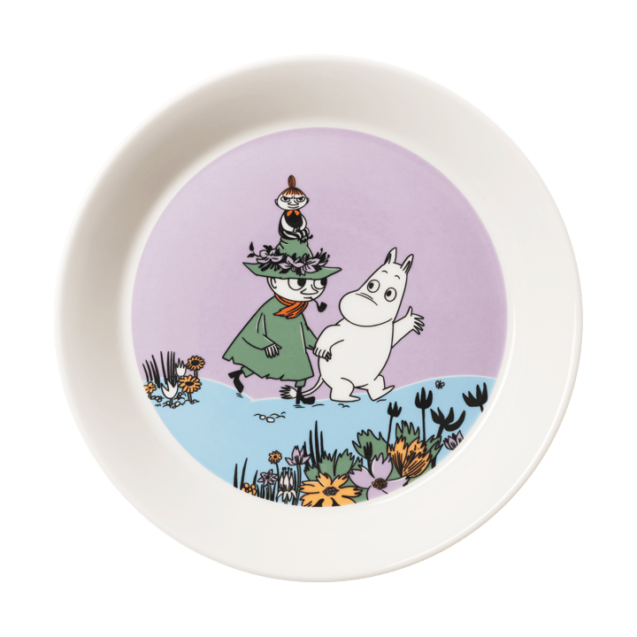 Sydänystävät Muumi-lautanen - Ø19,5 cm - Moomin Arabia