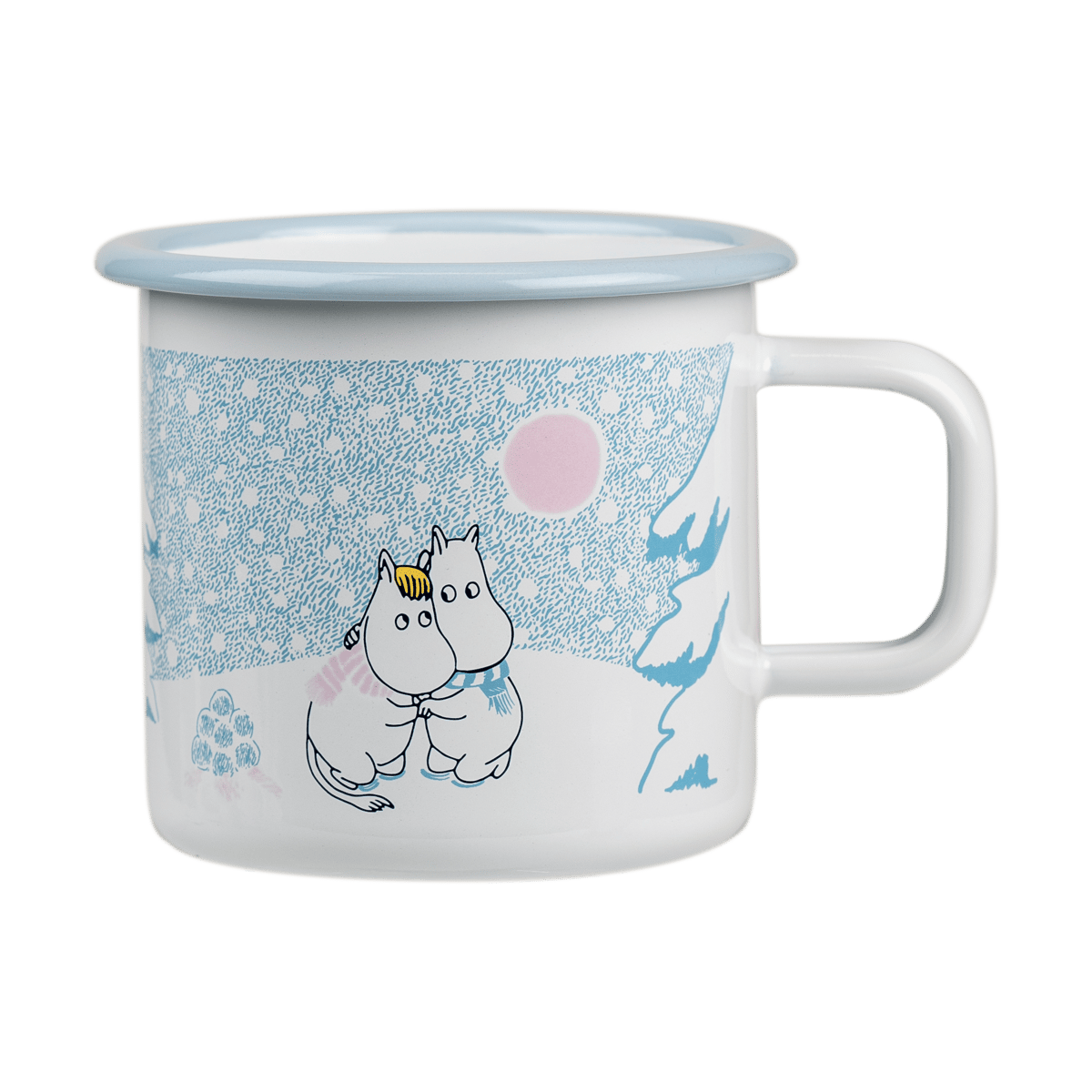 Muurla Moomin emalimuki 37 cl Let it snow