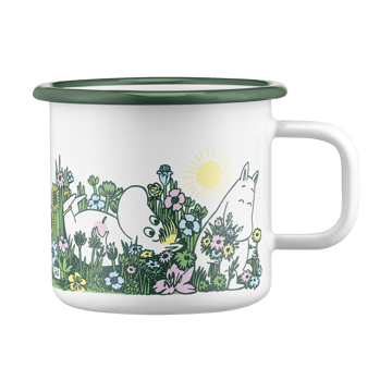 Moomin emalimuki 37 cl - Puutarhassa - Muurla