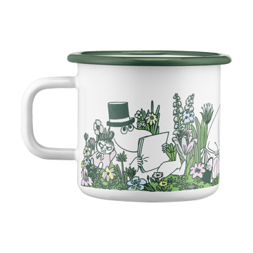 Moomin emalimuki 37 cl - Puutarhassa - Muurla