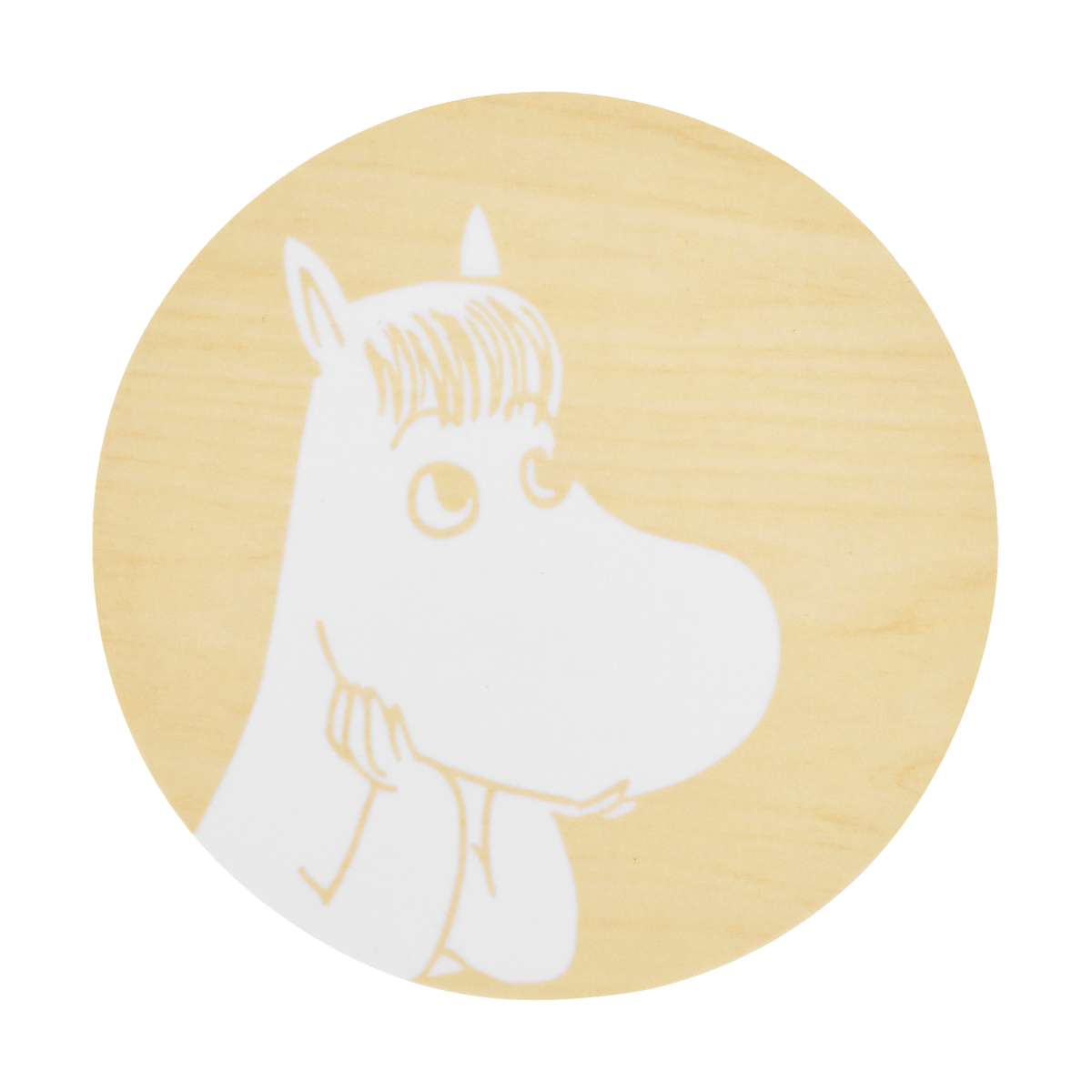 Muurla Moomin lasinalunen Ø10 cm Snorkmaiden