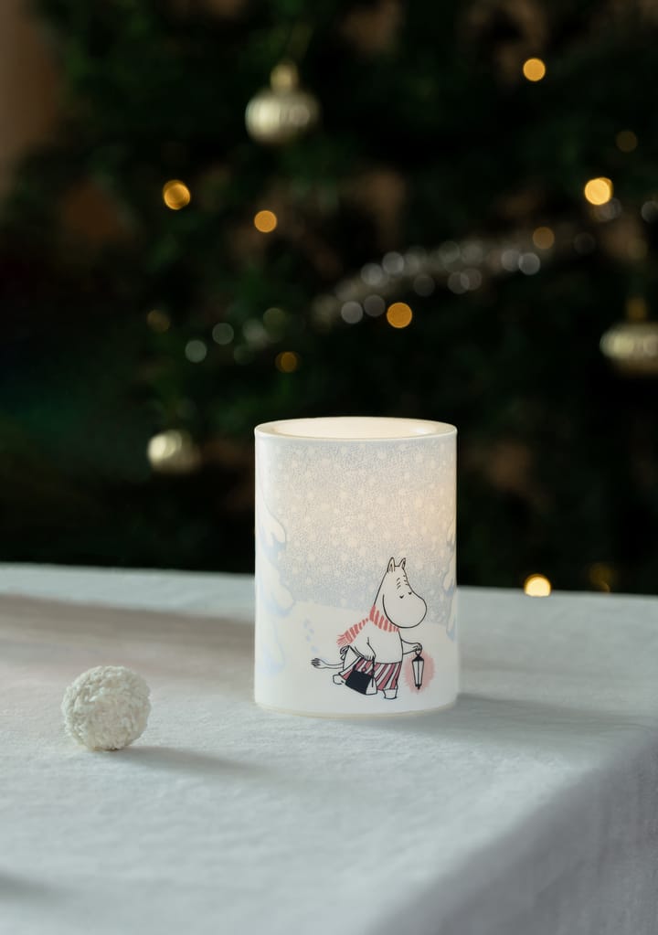 Moomin LED-pöytäkynttilä 10 cm - Let it snow - Muurla