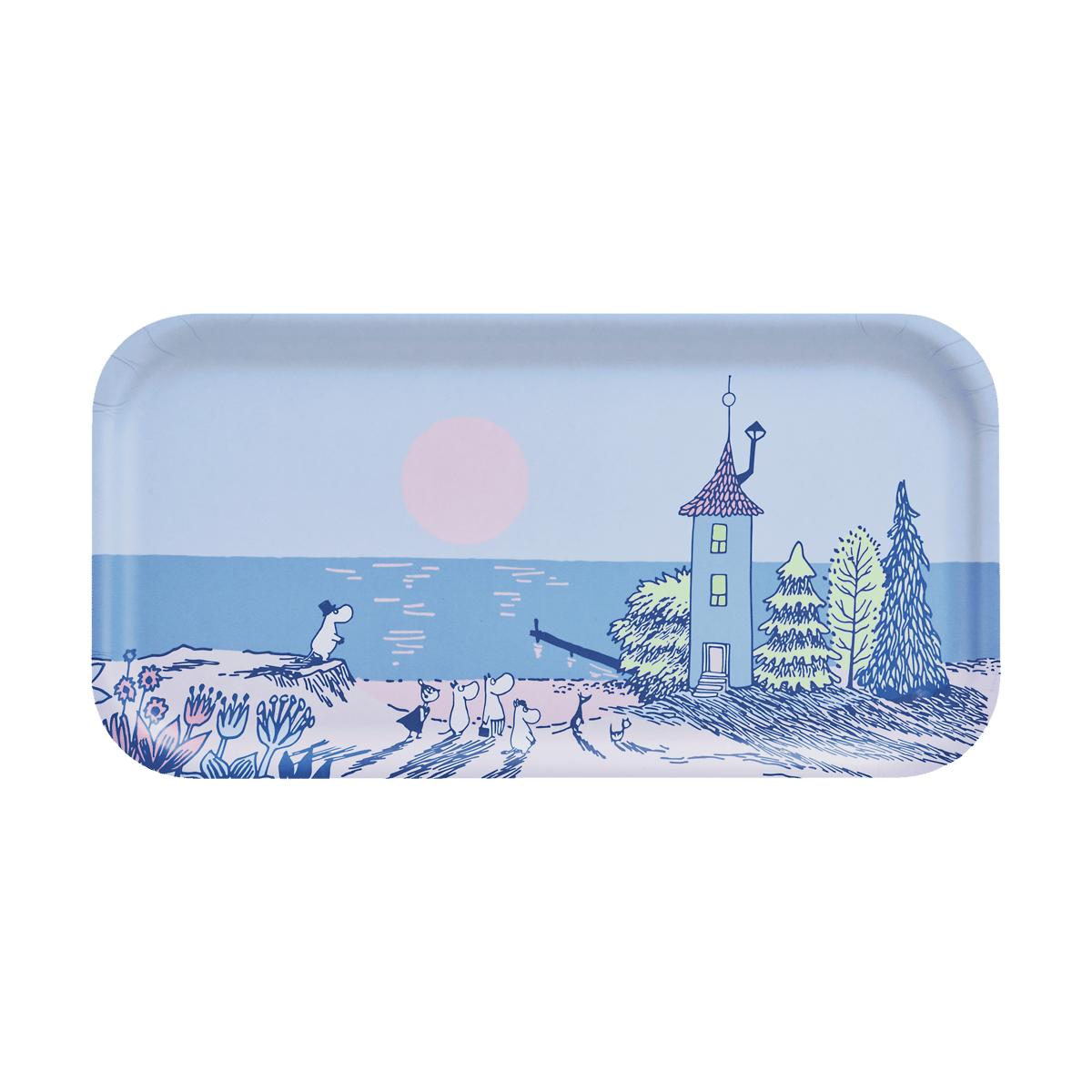 Muurla Moomin tarjotin 22×43 cm Sunset