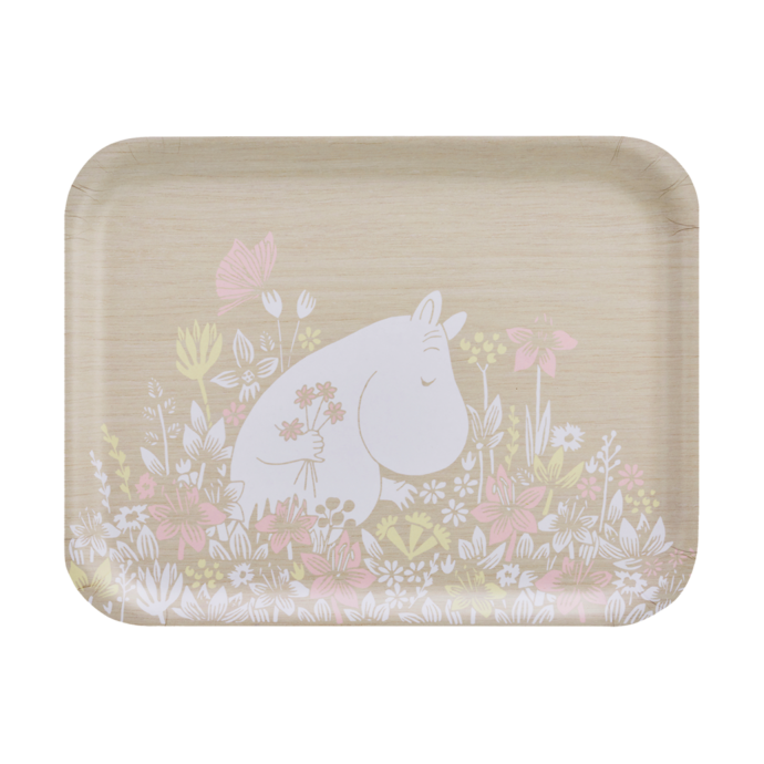 Muurla Moomin tarjotin 28×36 cm Flower field