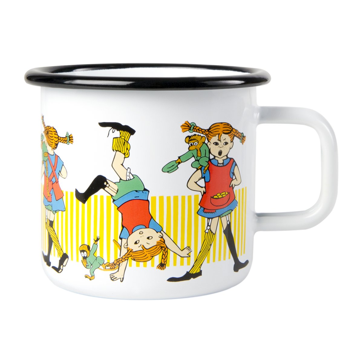 Muurla Pippi longstocking -emalimuki 3,7 dl White