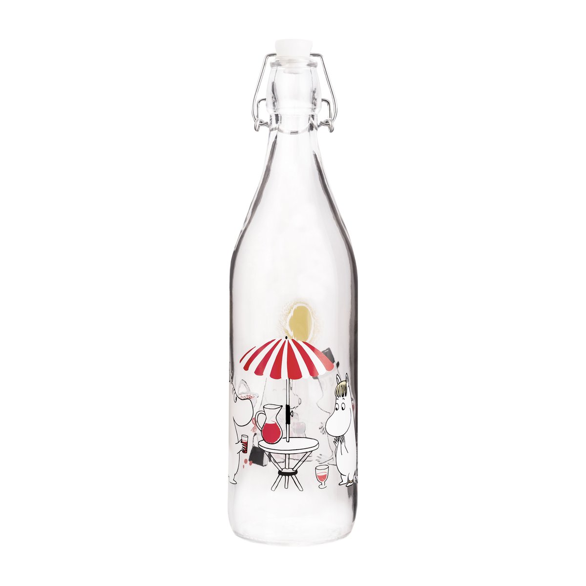 Muurla Summertime lasipullo 1 L Transparent