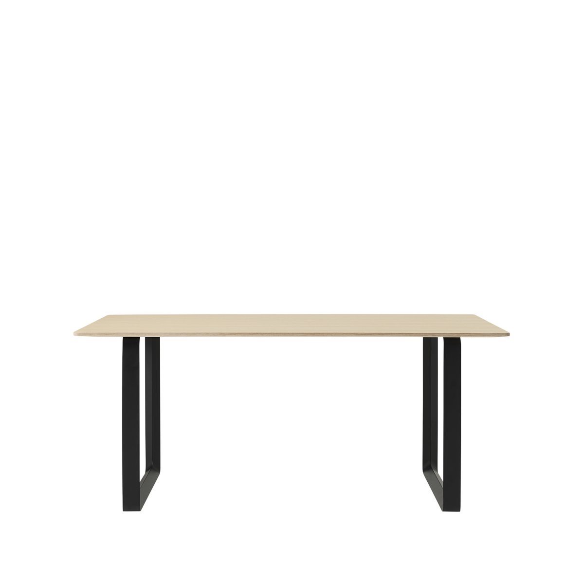 Muuto 70/70 ruokapöytä 170 x 85 cm Oak veener-Plywood-Black