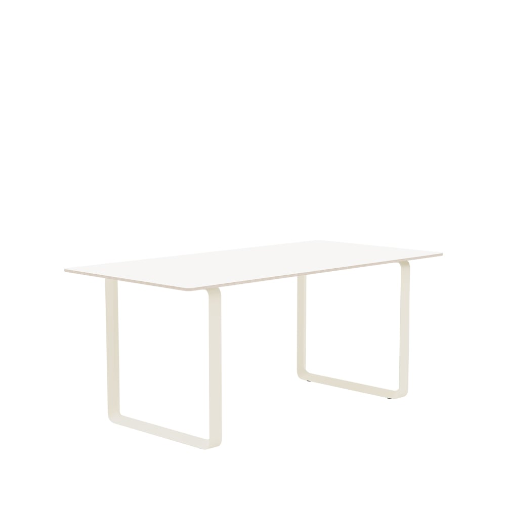 Muuto 70/70 ruokapöytä 170 x 85 cm White laminate-Plywood-Sand