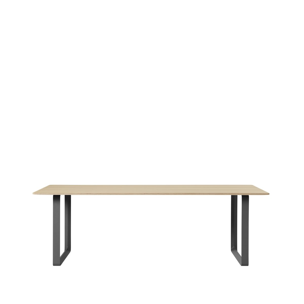 Muuto 70/70 ruokapöytä 225 x 90 cm Oak veneer-Plywood-Black