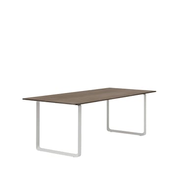 70/70 ruokapöytä 225 x 90 cm - Solid smoked oak-Grey - Muuto