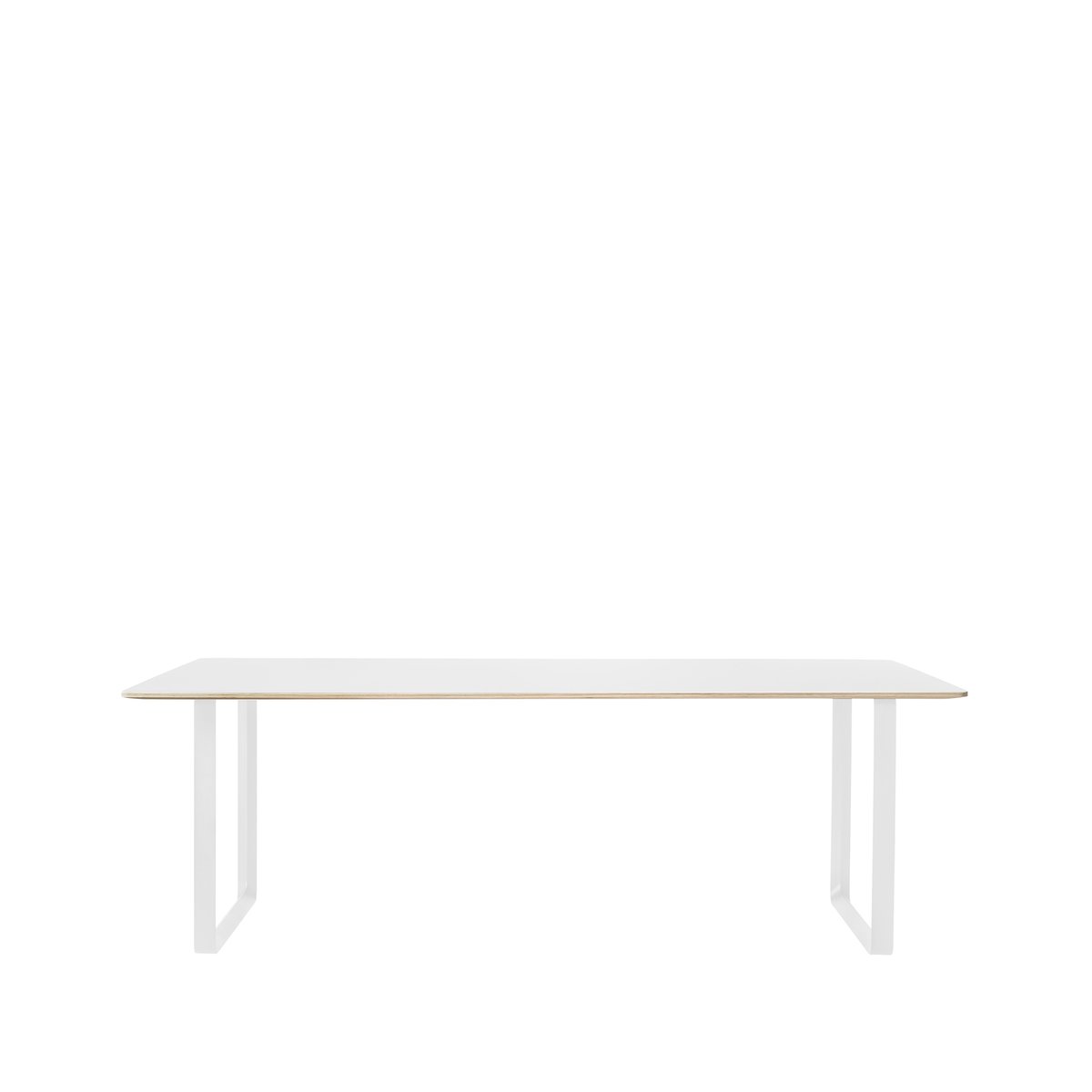 Muuto 70/70 ruokapöytä 225 x 90 cm White laminate-Plywood-White