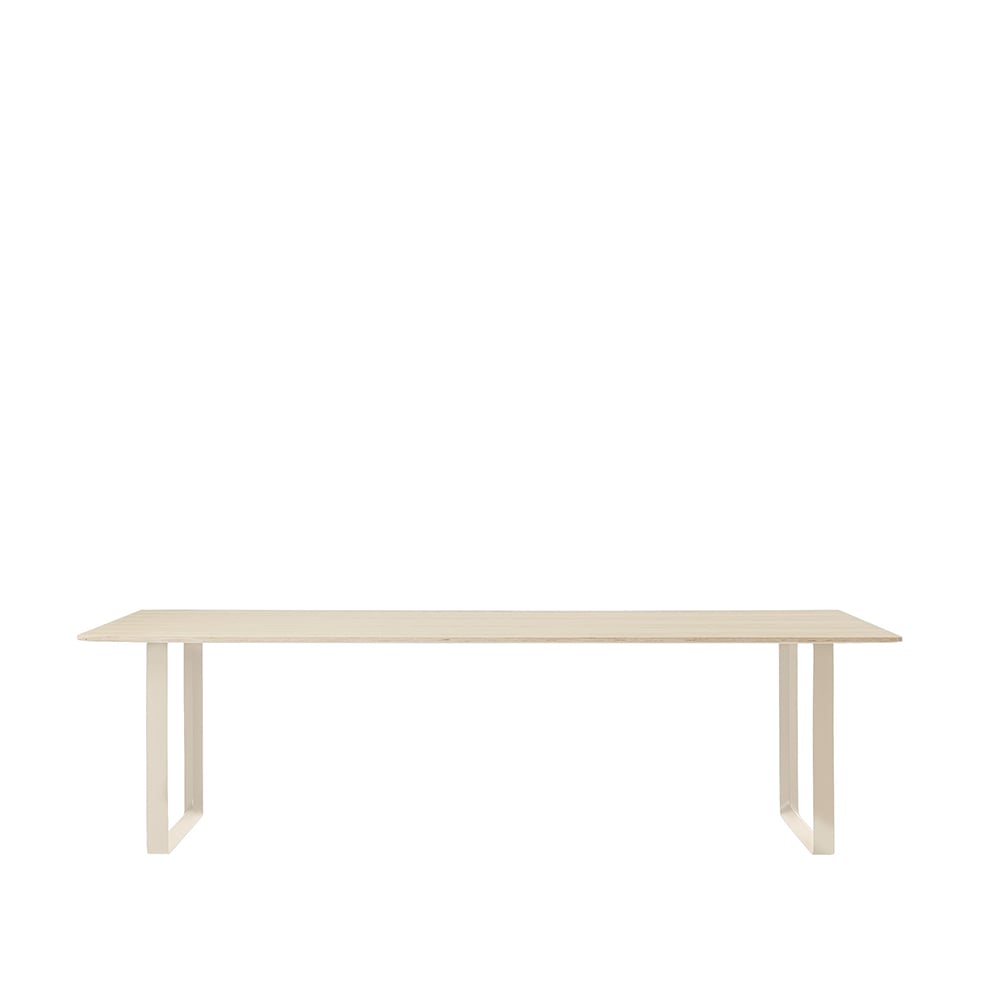 Muuto 70/70 ruokapöytä 255 x 108 cm Oak veener-Plywood-Sand
