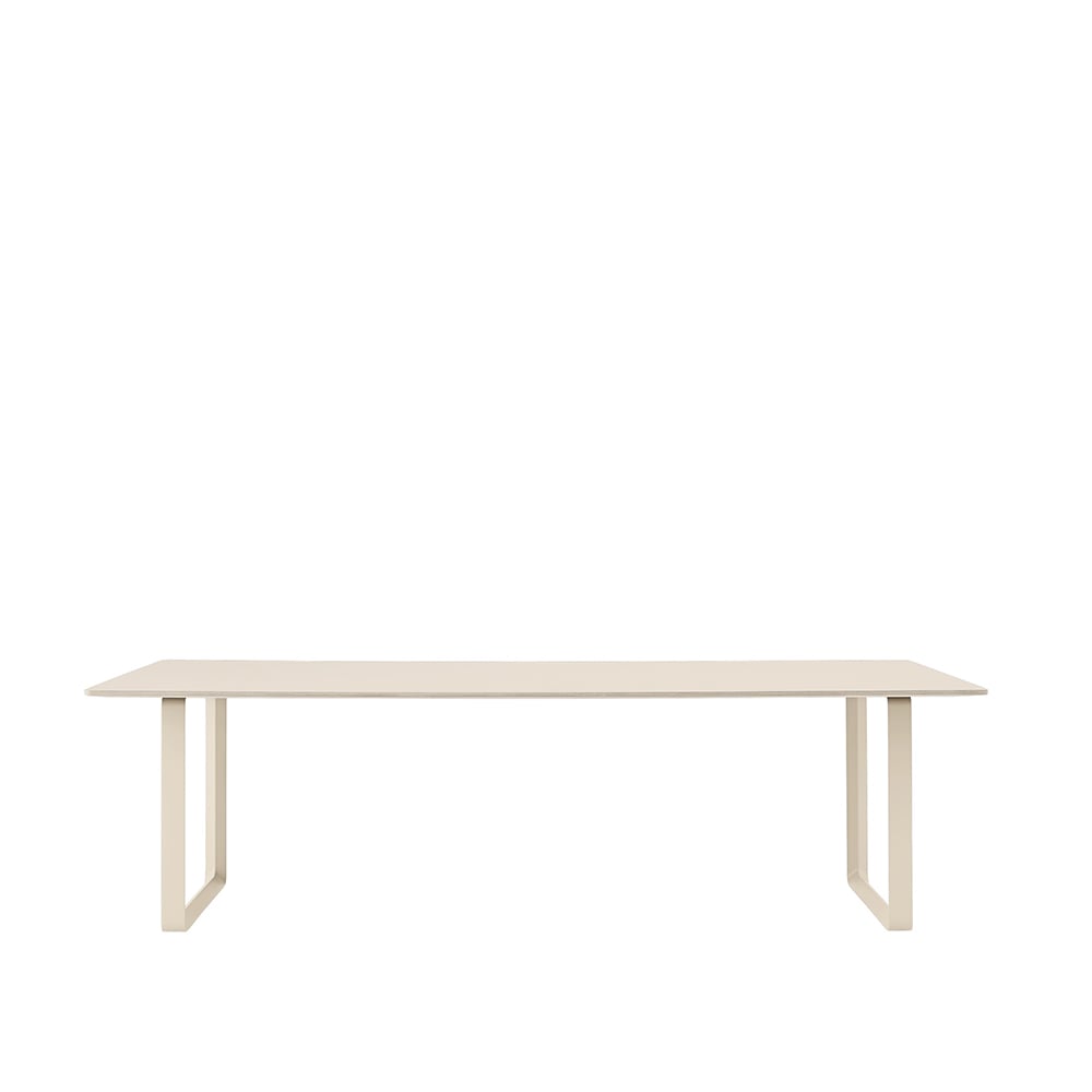 Muuto 70/70 ruokapöytä 255 x 108 cm Sand laminate-Plywood-Sand