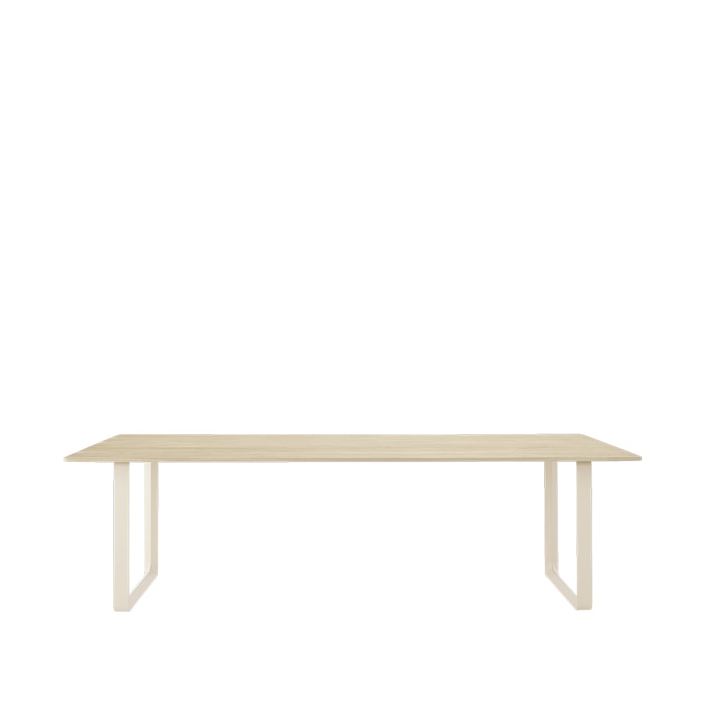 Muuto 70/70 ruokapöytä 255 x 108 cm Solid oak-Sand