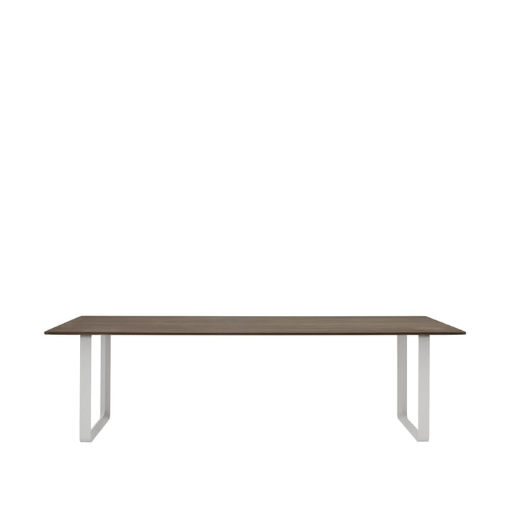 70/70 ruokapöytä 255 x 108 cm - Solid smoked oak-Grey - Muuto