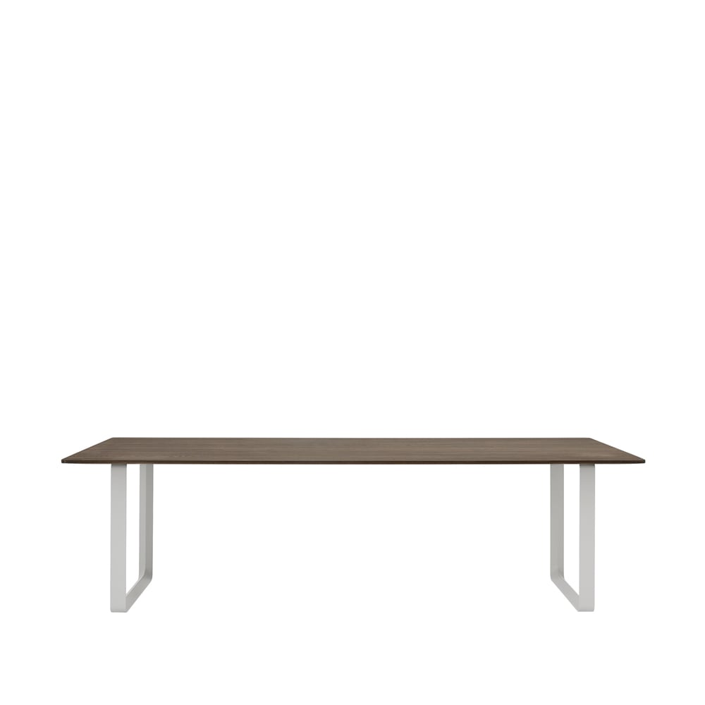 Muuto 70/70 ruokapöytä 255 x 108 cm Solid smoked oak-Grey