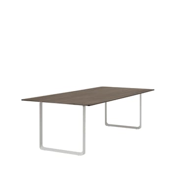 70/70 ruokapöytä 255 x 108 cm - Solid smoked oak-Grey - Muuto