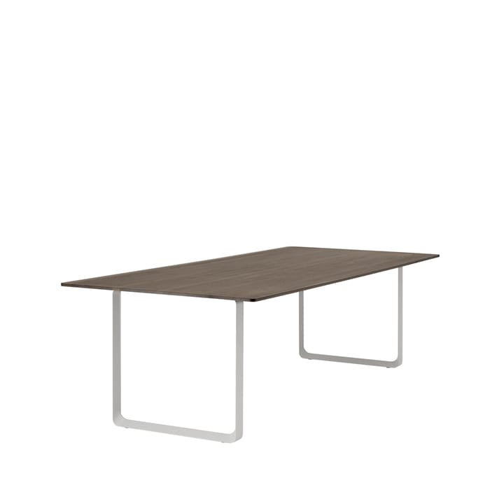 70/70 ruokapöytä 255 x 108 cm - Solid smoked oak-Grey - Muuto