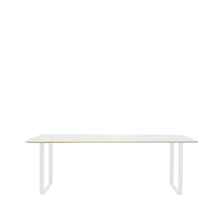 70/70 ruokapöytä 255 x 108 cm - White laminate-Plywood-White - Muuto