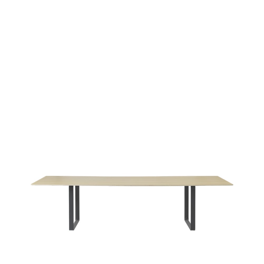 Muuto 70/70 ruokapöytä 295 x 108 cm Oak veneer-Plywood-Black