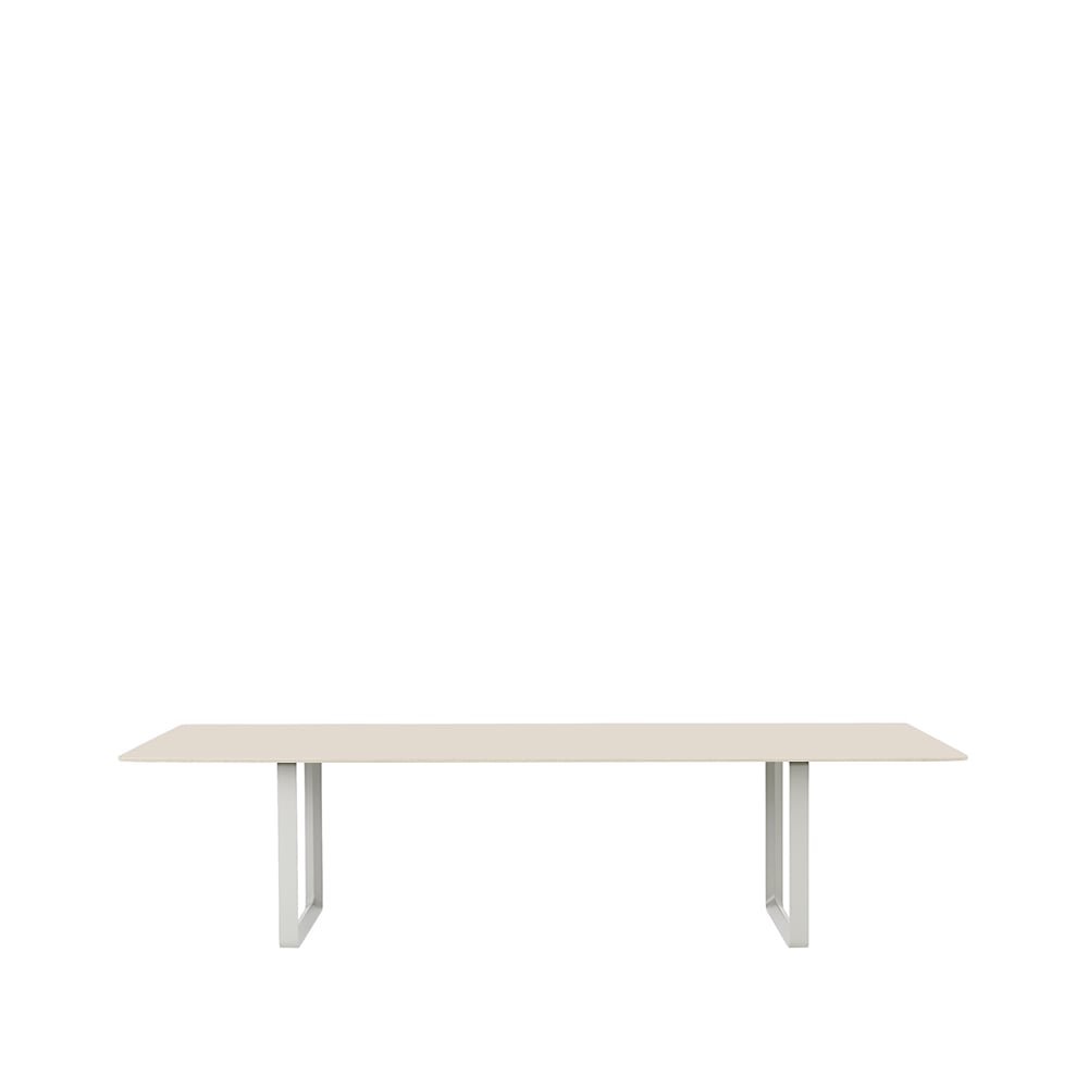 Muuto 70/70 ruokapöytä 295 x 108 cm Sand laminate-Plywood-Grey